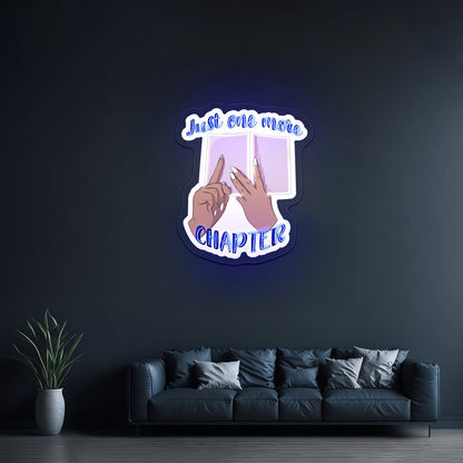 Just One More Chapter Artwork Aesthetic Neon Signs - Shineneon