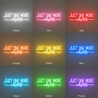 Just One More Copies Wall Decor LED Neon Sign - 05 Color Grid