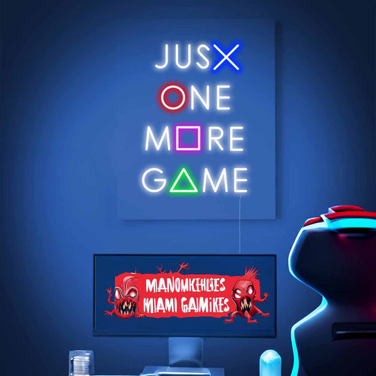 Just One More Game Gaming Decor Led Neon Sign For Game Room