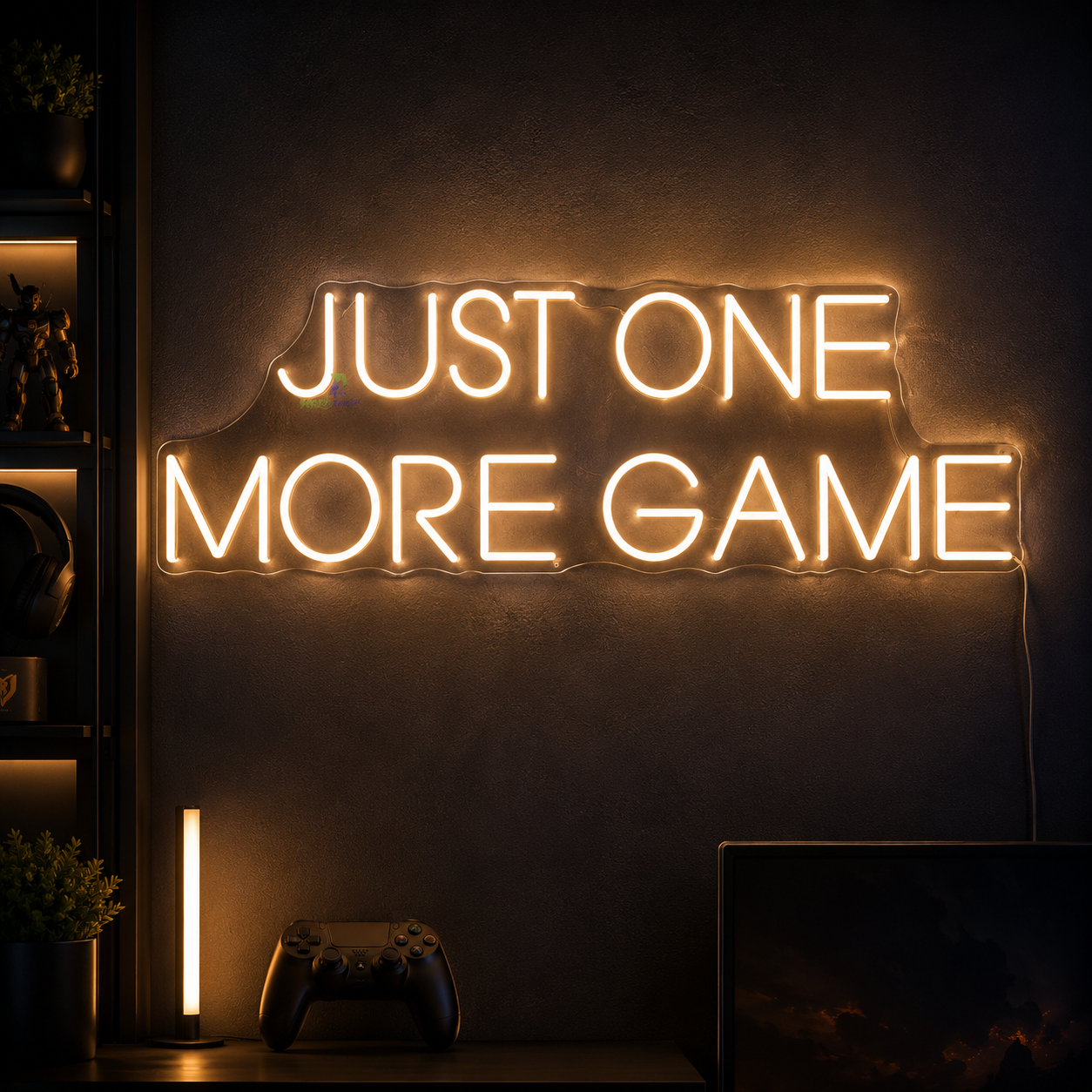 Just One More Game LED Neon Sign - 02 High-Converting Product Image