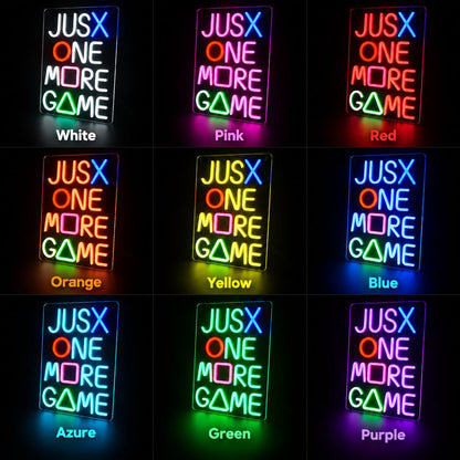 Just One More Game LED Neon Sign Garage Neon Sign - Shineneon