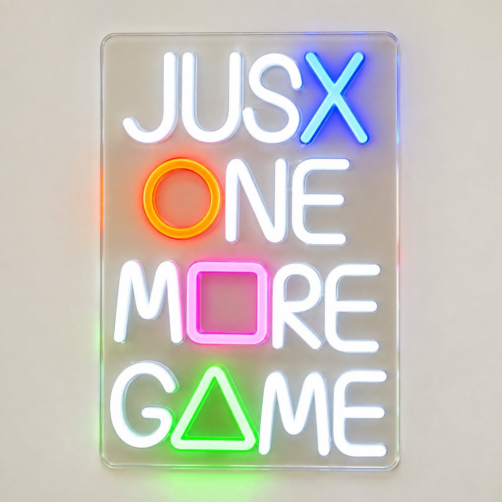 Just One More Game LED Neon Sign Garage Neon Sign - Shineneon