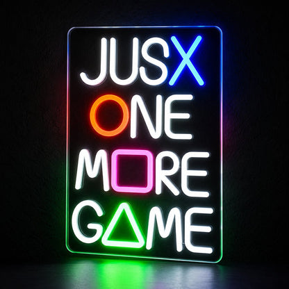 Just One More Game LED Neon Sign Garage Neon Sign - Shineneon