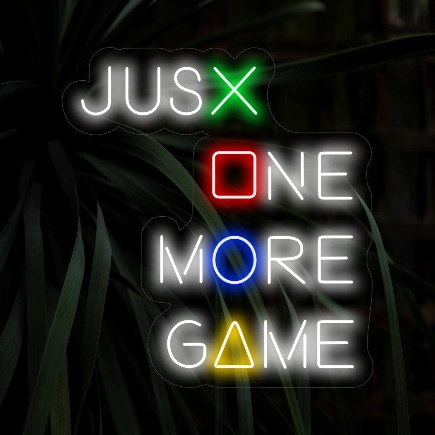 Just One More Game Led Neon Sign With Multi-Color Accents For Game Room Decor | Shineneon