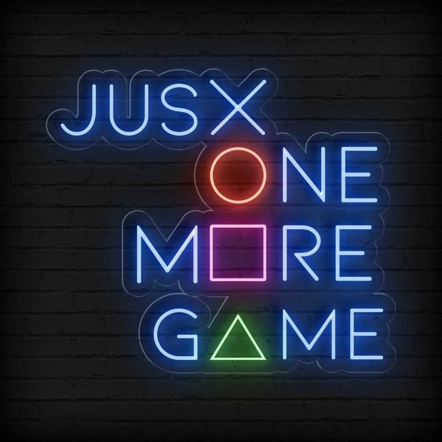 Just One More Game Led Neon Sign With Multicolor Lights For Gaming Room Decor | Shineneon