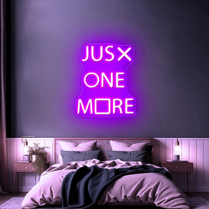 Just One More Game Neon Sign Man Cave Gamer Led Signs - Shineneon