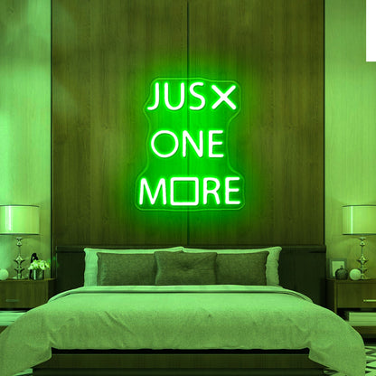 Just One More Game Neon Sign Man Cave Gamer Led Signs - Shineneon