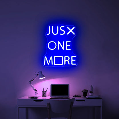 Just One More Game Neon Sign Man Cave Gamer Led Signs - Shineneon