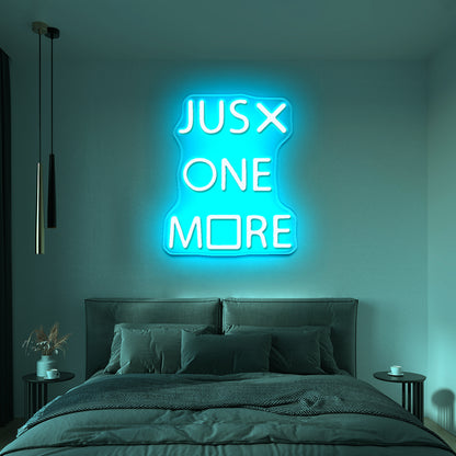 Just One More Game Neon Sign Man Cave Gamer Led Signs