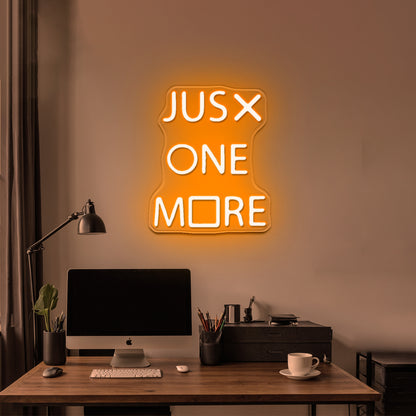 Just One More Game Neon Sign Man Cave Gamer Led Signs