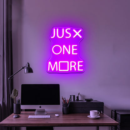 Just One More Game Neon Sign Man Cave Gamer Led Signs