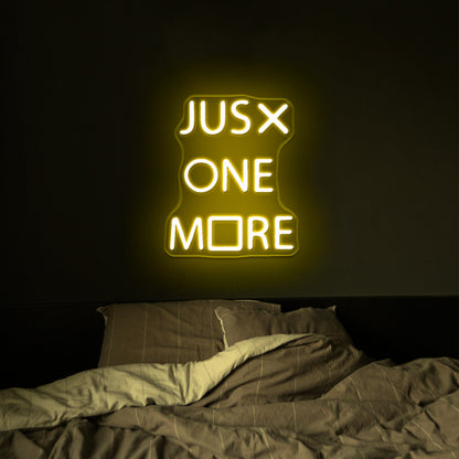 Just One More Game Neon Sign Man Cave Gamer Led Signs