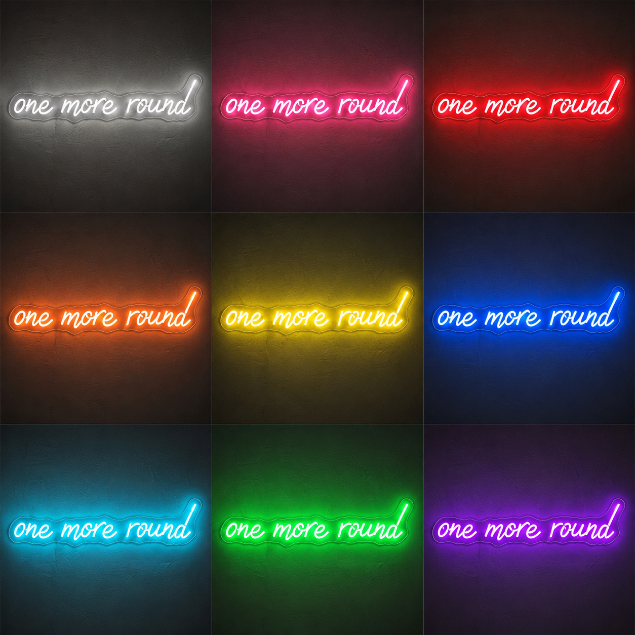 Just One More Game Wall Decor LED Neon Sign Home Art color grid