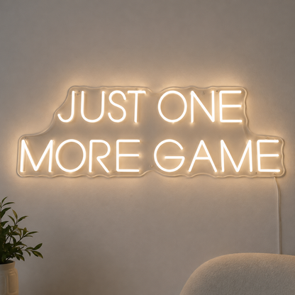 Just One More Game Wall Decor LED Neon Sign Wall Art main product image