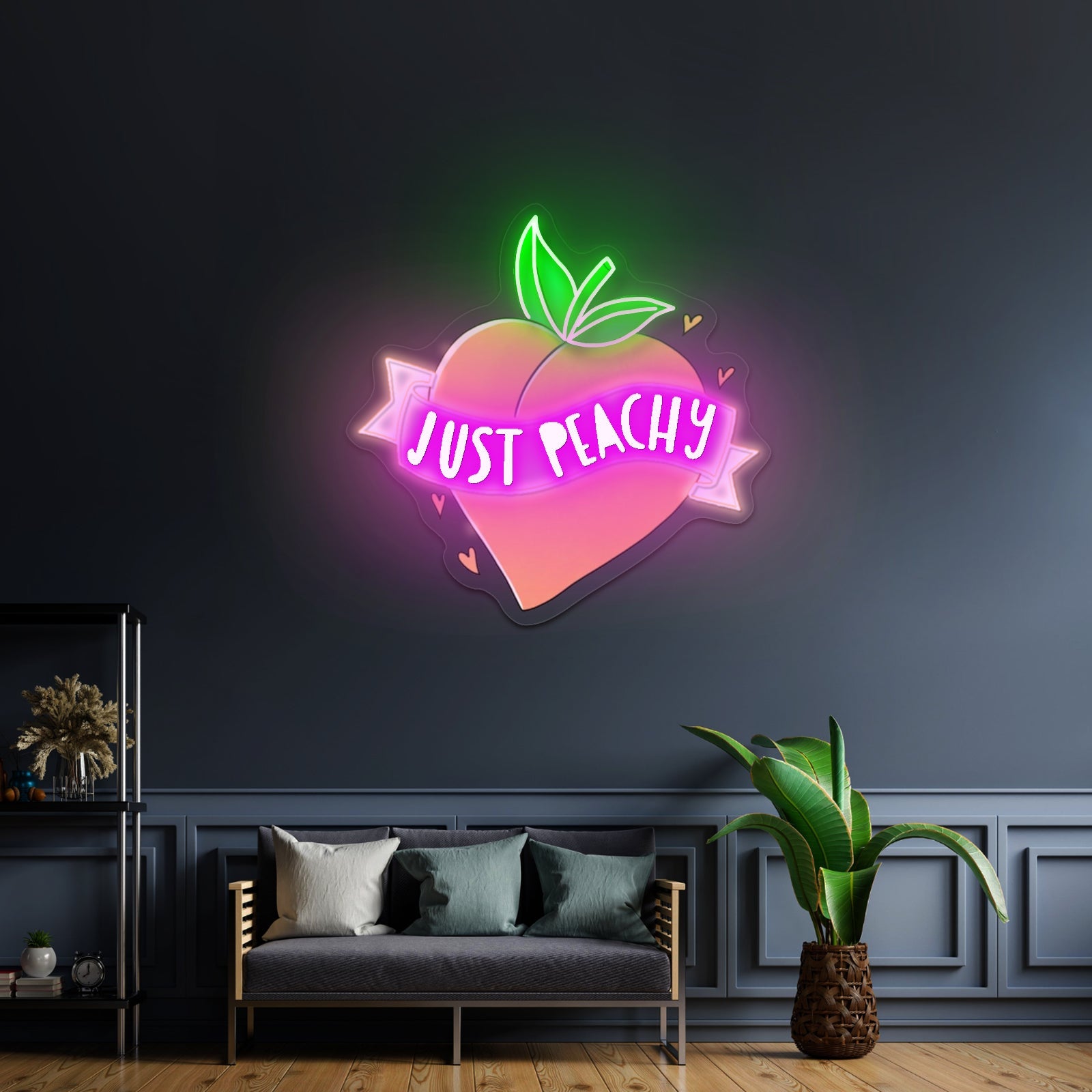 Just Peachy Mental Health Artwork Wall Art - Shineneon