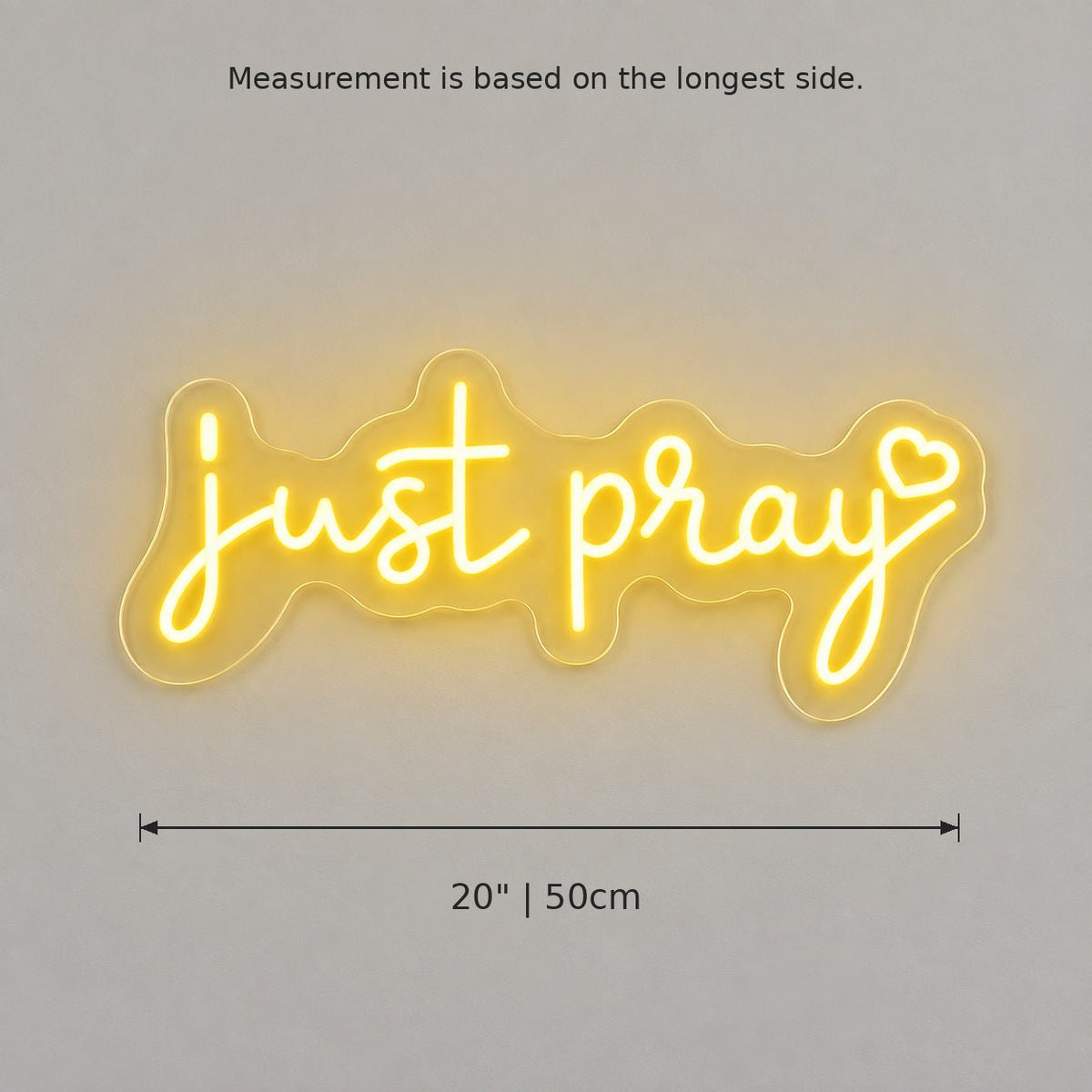 Just Pray LED Neon Sign - Shineneon