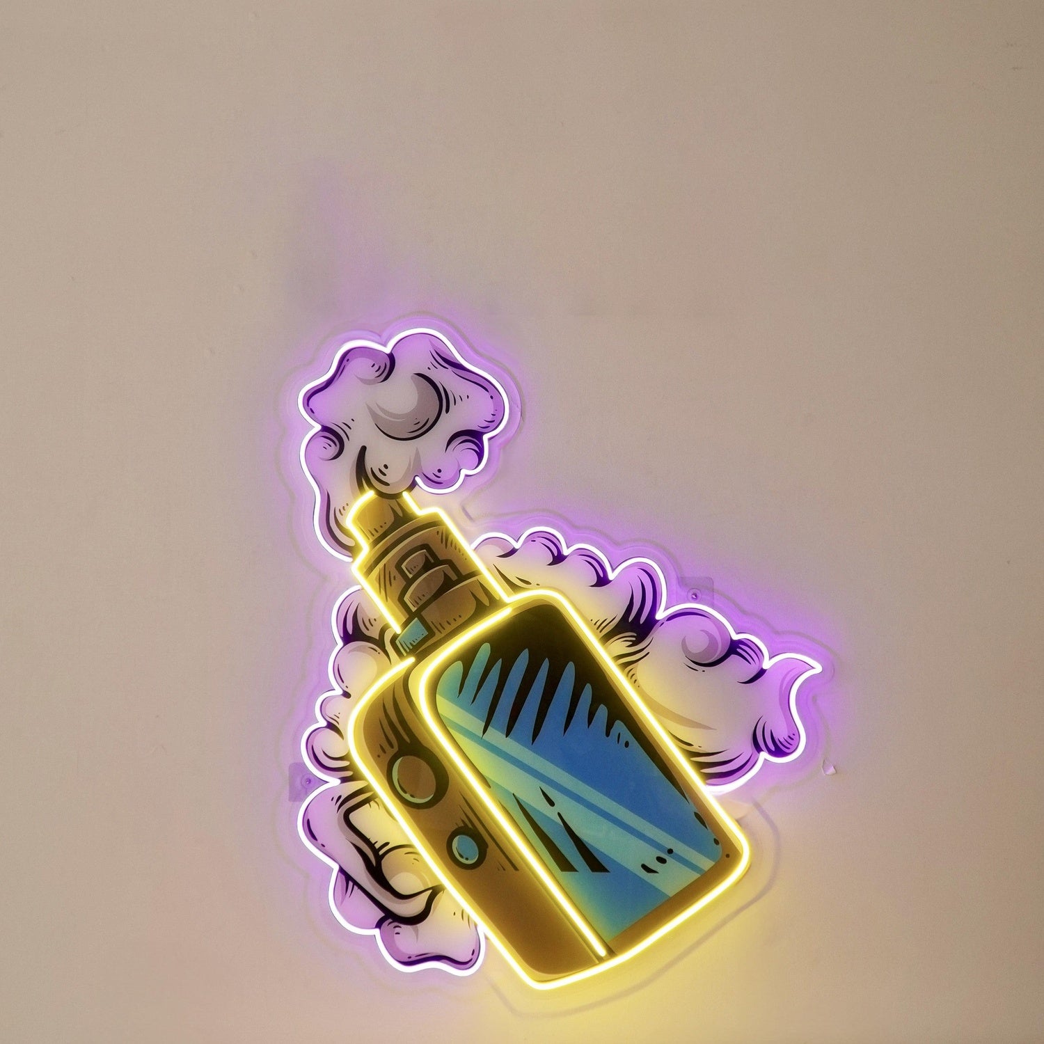 Just Relax Abstract Ribbon Uv Printed Led Neon Sign For Cozy Living Room Decor | Shineneon