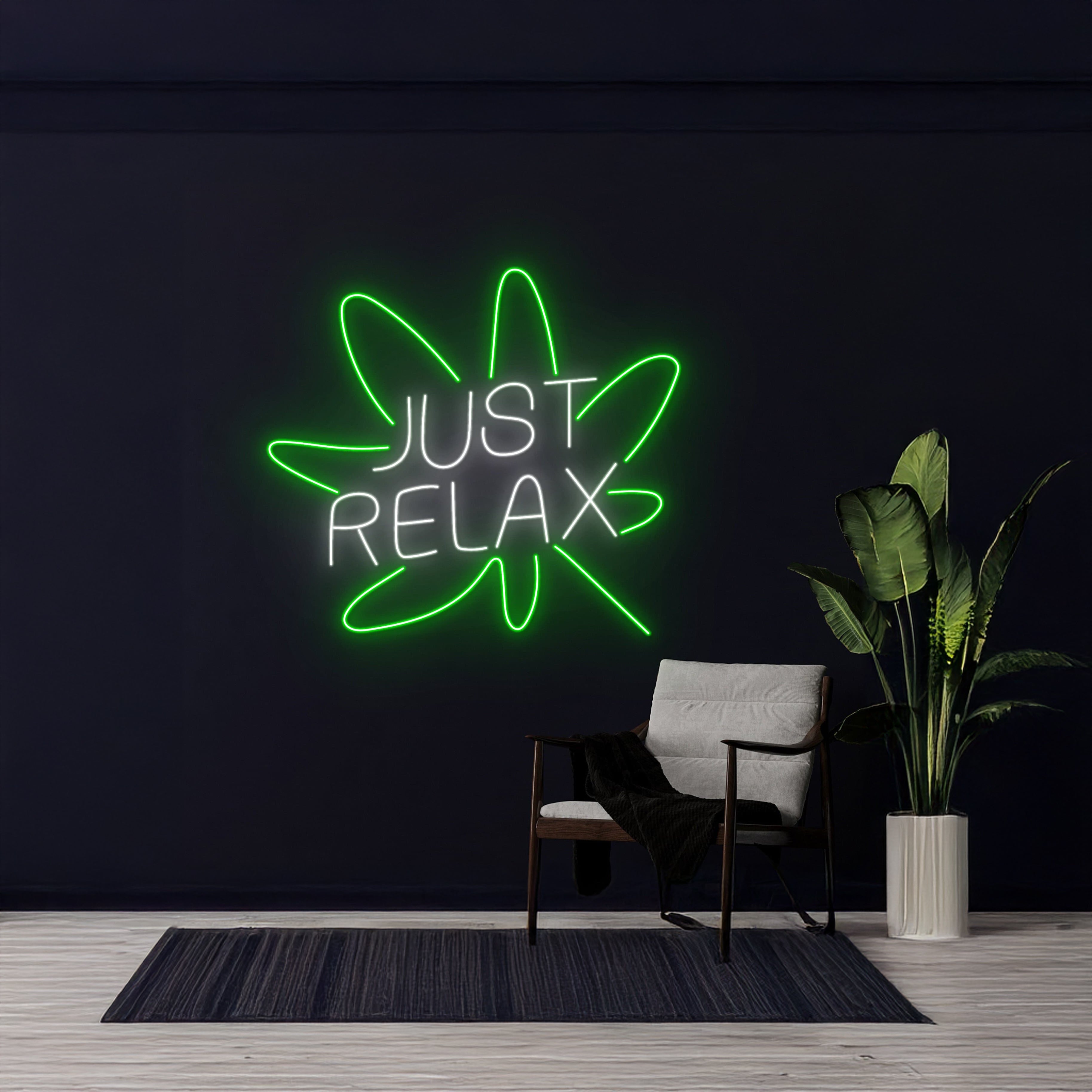 Just Relax Weed Led Sign | Shineneon