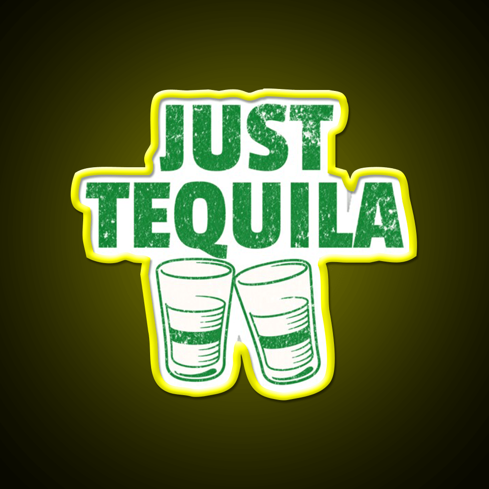 Just Tequila Drinking Humor May Contain Party Drink Tequila Led Neon Sign Rgb Color - Shineneon
