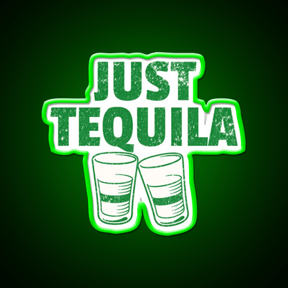 Just Tequila Drinking Humor May Contain Party Drink Tequila Led Neon Sign Rgb Color - Shineneon