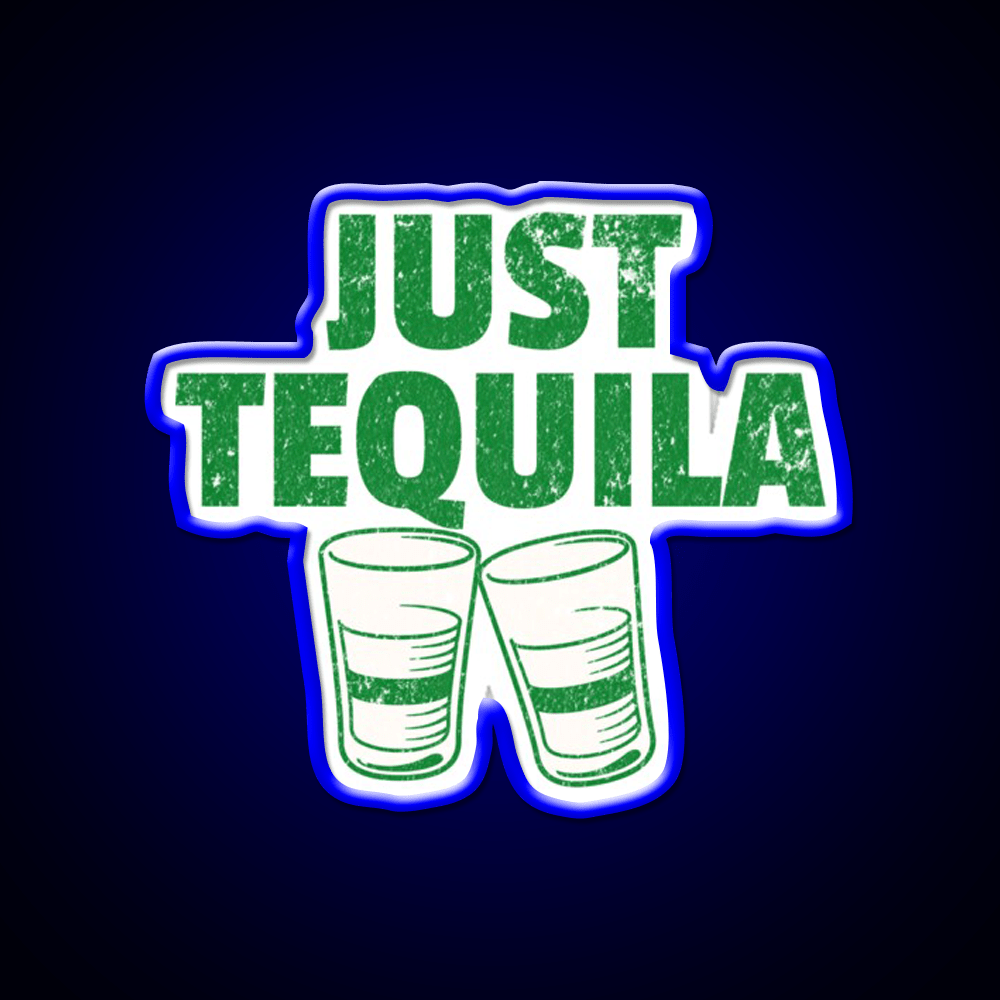 Just Tequila Drinking Humor May Contain Party Drink Tequila Led Neon Sign Rgb Color - Shineneon