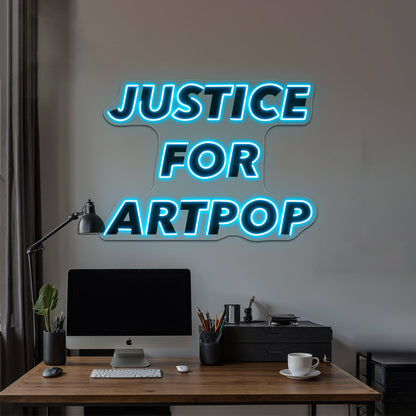 Justice For Artpop Artwork Neon Signs For Sale - Shineneon