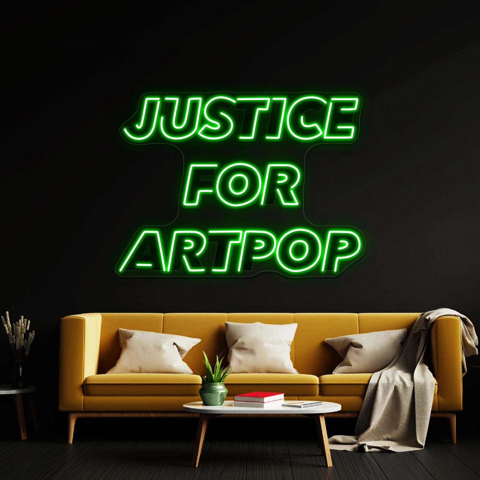 Justice For Artpop Artwork Neon Signs For Sale - Shineneon
