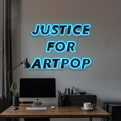 Justice For Artpop Artwork Neon Signs For Sale