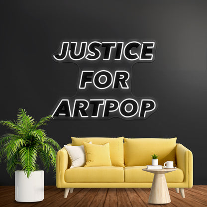 Justice For Artpop Artwork Neon Signs For Sale