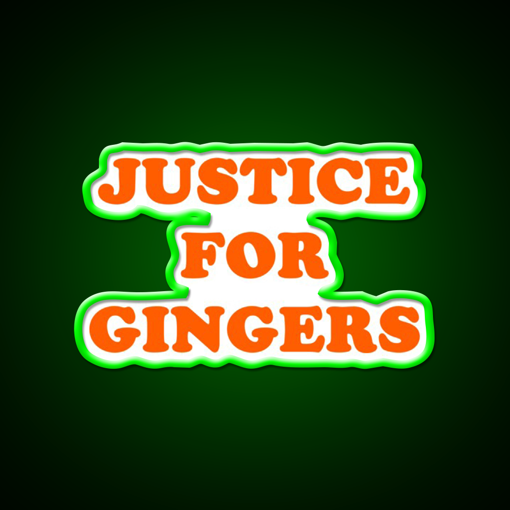 Justice For Gingers Beer Bar Decor Led Neon Sign Rgb Color - LED neon sign view 8