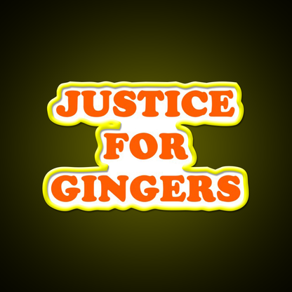 Justice For Gingers Beer Bar Decor Led Neon Sign Rgb Color - LED neon sign view 7