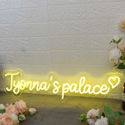 Jyonnas Palace Yellow Led Neon Sign - Shineneon