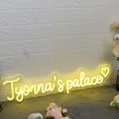 Jyonnas Palace Yellow Led Neon Sign - Shineneon