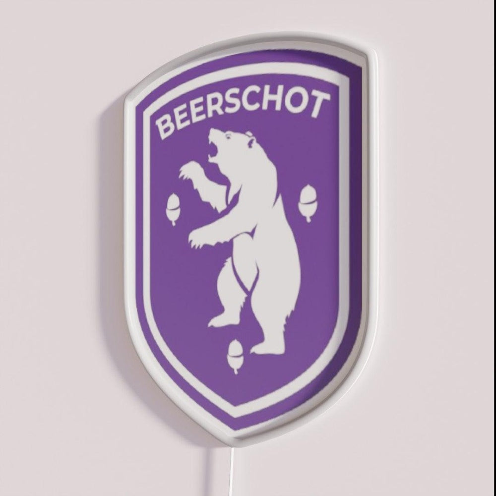 K Beerschot Va Rgb Led Neon Sign - Neon sign mounted on wall in room