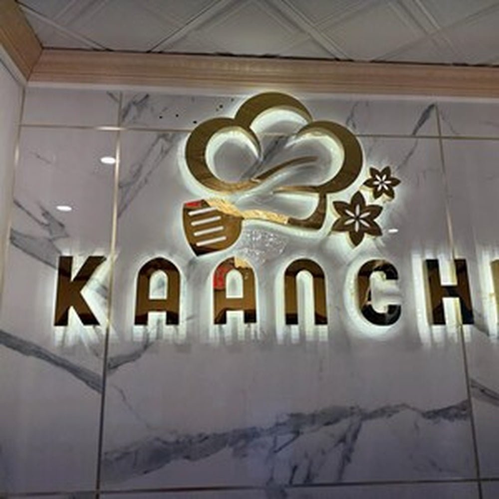 Kaanch With Flower Logo 3D Backlit Channel Letters Led Light Sign - Shineneon