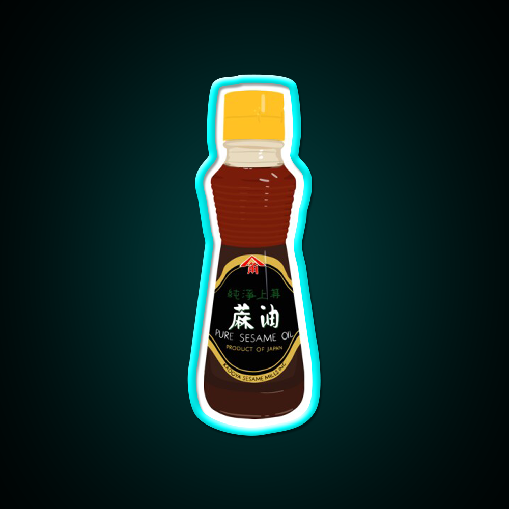 Kadoya Pure Sesame Oil Led Neon Sign Chinese Food Rgb Color