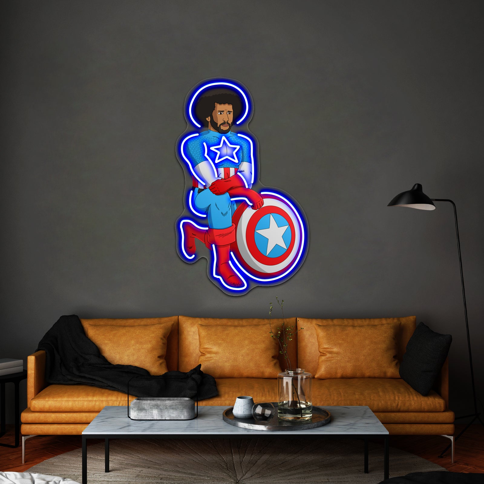 Kaeptain America Artwork Neon Signs For Sale | Shineneon