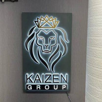 Kaizen Group With Logo 3D Backlit Channel Letters Led Light Sign - Shineneon
