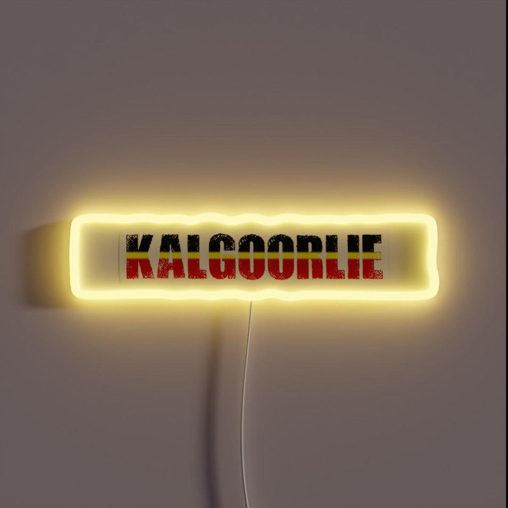 Kalgoorlie Western Australia Rgb Led Neon Sign - Custom LED neon sign front view