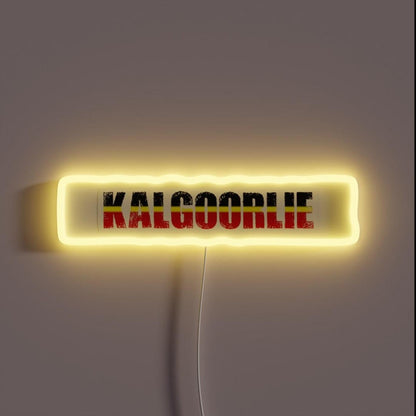 Kalgoorlie Western Australia Rgb Led Neon Sign - Custom LED neon sign front view