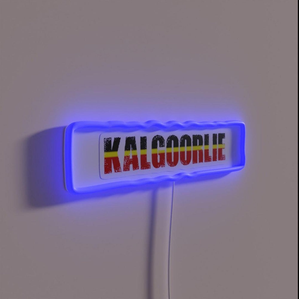 Kalgoorlie Western Australia Rgb Led Neon Sign - LED neon sign close-up detail
