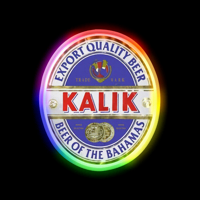 Kalik Drink Beer Logo Beer Bar Decor Led Neon Sign Rgb Color