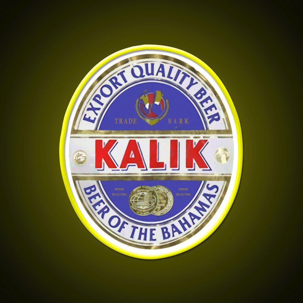 Kalik Drink Beer Logo Beer Bar Decor Led Neon Sign Rgb Color