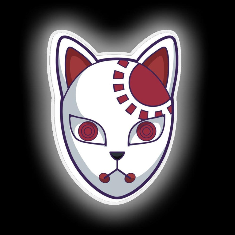 Kamado Tanjirou Kitsune Mask Demon Slayer Kimetsu No Yaiba Neon Sign - LED neon sign view 6