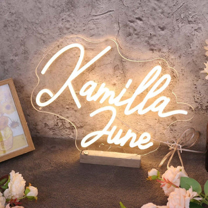 Kamilla June Yellow Led Neon Sign - Shineneon