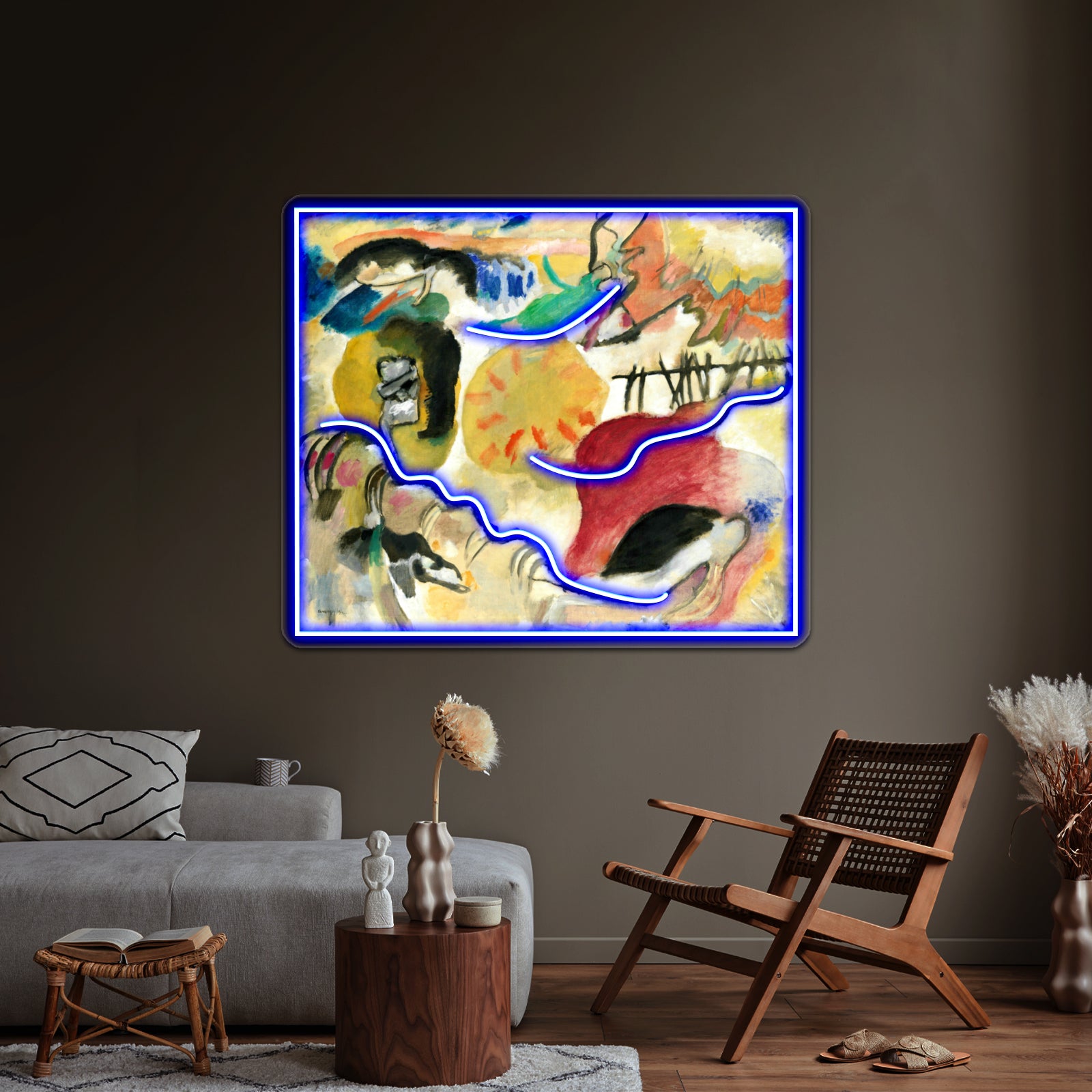 Kandinsky Garden Of Love Ii Kandinsky Abstract Free Forms Wall Artwork Neon Signs | Shineneon