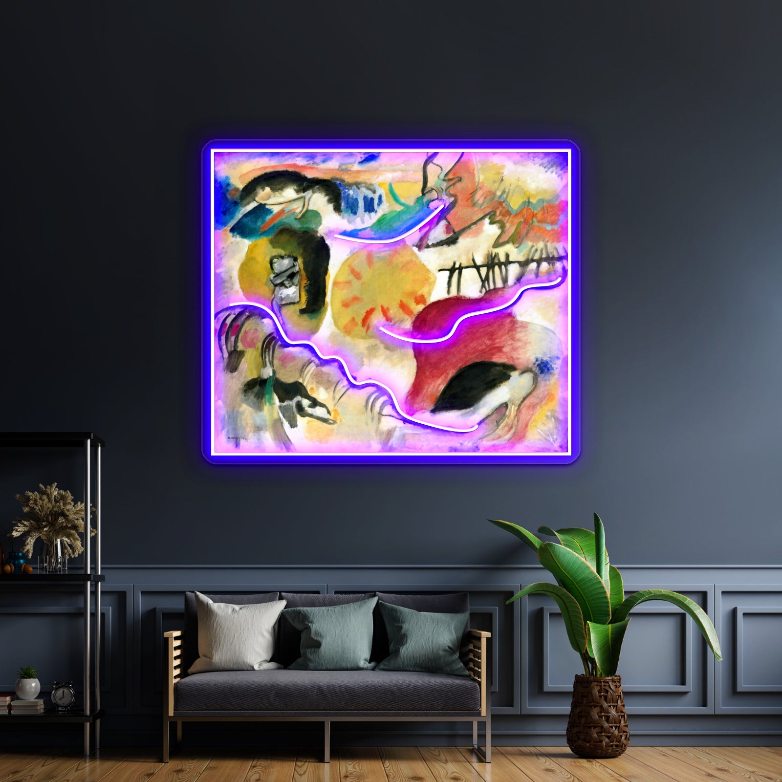 Kandinsky Garden Of Love Ii Kandinsky Abstract Free Forms Wall Artwork Neon Signs | Shineneon