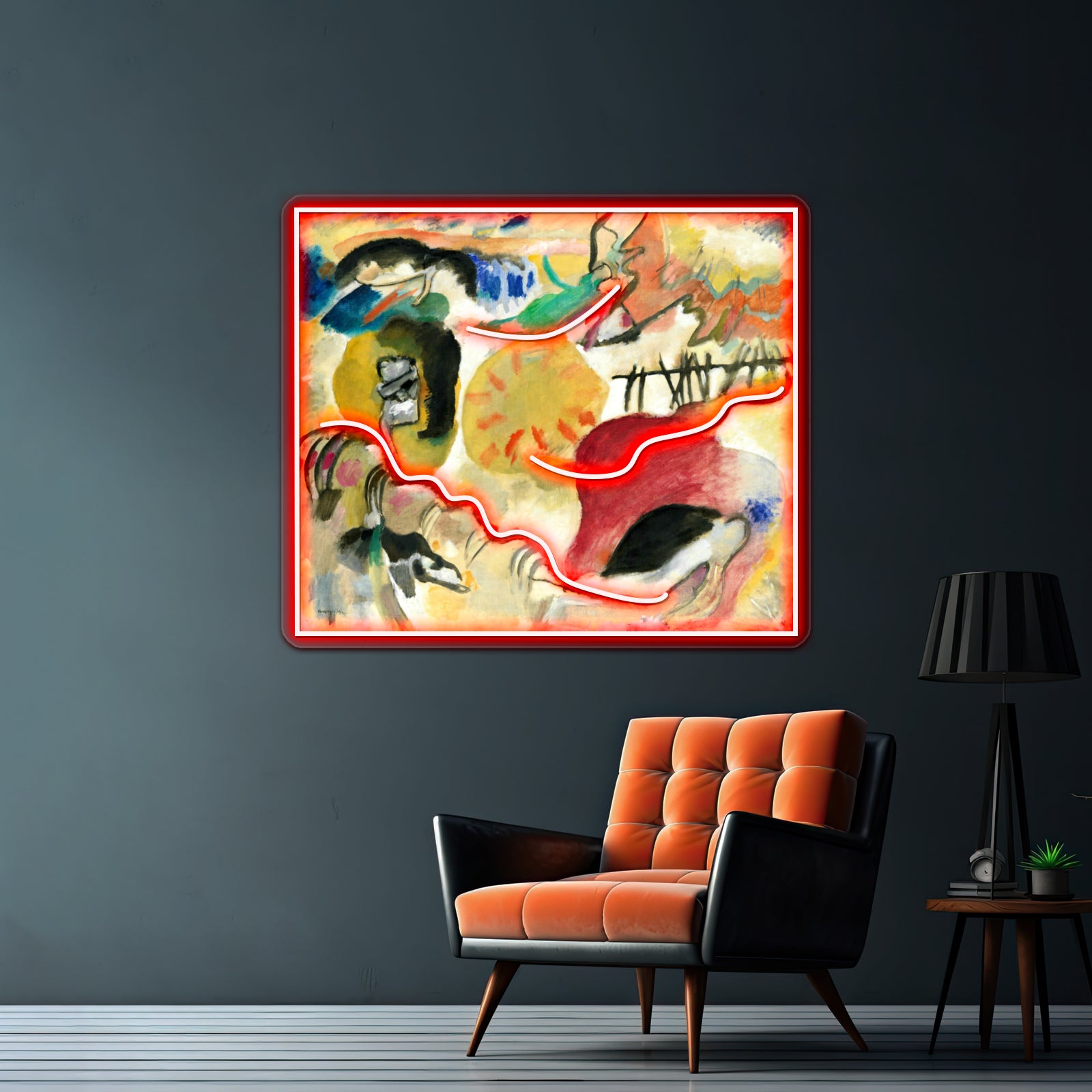 Kandinsky Garden Of Love Ii Kandinsky Abstract Free Forms Wall Artwork Neon Signs | Shineneon