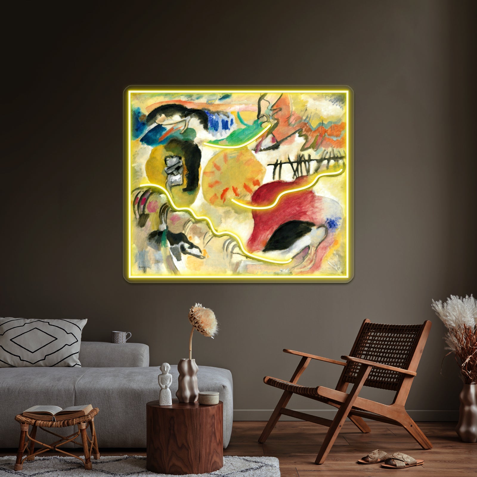Kandinsky Garden Of Love Ii Kandinsky Abstract Free Forms Wall Artwork Neon Signs | Shineneon