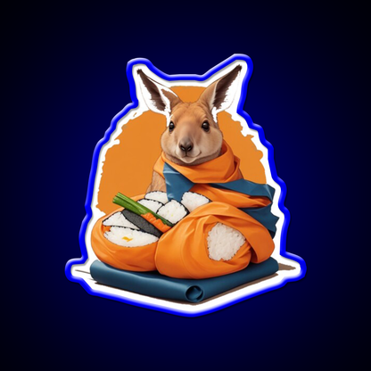 Kangaroo Chef Led Neon Sign Chinese Food Rgb Color